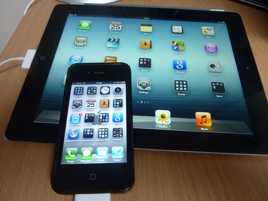 using ipads for shopping online 