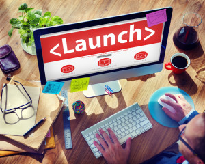 Launch Goals Aspiration Target Dreams Office Browsing Concept