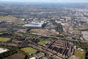 Sheffield industrial estate next to the M1