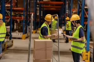 Warehouse workers doing fulfilment services such as pick and pack in Manchester