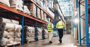 Warehouse in Scarborough with 3PL available and racked pallet storage.