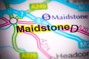 Map of roads passing through Maidstone such A242 for fulfilment and logistics services.