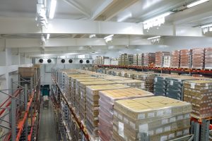 Warehouse space in Scunthorpe with chilled specialised storage for pallets.