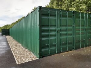 Large container units providing affordable extra storage space