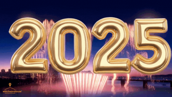 Gif of 2025 with fireworks behind and turning into 2026.