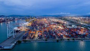 Large port container yard for Chinese freight forwarders to use to enter the UK.