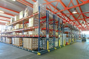 Pallet storage facility in Torquay offering racking and floor space.